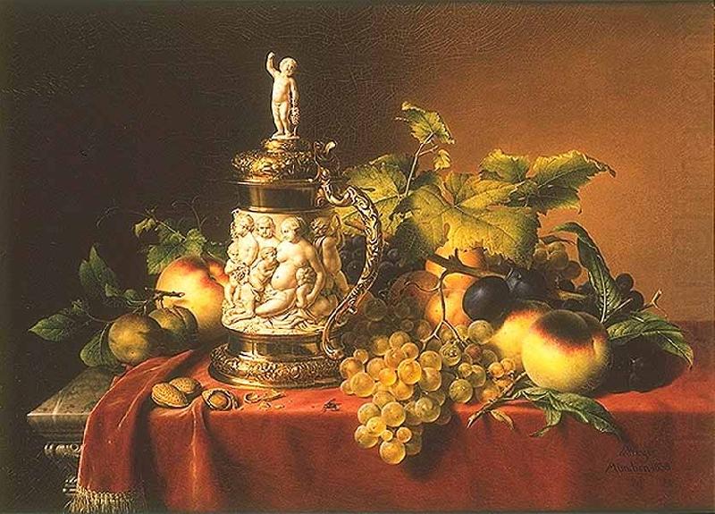 Dessertfruchte mit Elfenbeinhumpen, Johann Wilhelm Preyer